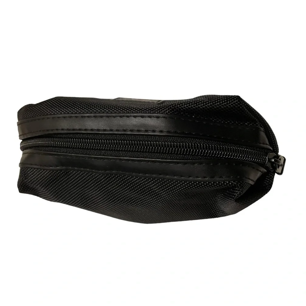 TUMI Small Black Makeup Toiletry Pouch Bag